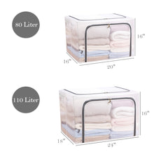 Load image into Gallery viewer, Foldable Storage Bins Organizer with Durable Handles, Metal Frame, 3 Pack