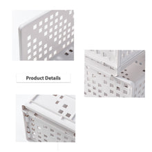 Load image into Gallery viewer, Folding and Stackable Storage Shelf, Set of 4, White