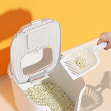 Load image into Gallery viewer, Seamless Molded Cat Litter Box with Scoop