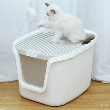 Load image into Gallery viewer, Seamless Molded Cat Litter Box with Scoop