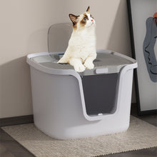 Load image into Gallery viewer, Seamless Molded Cat Litter Box with Scoop