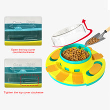 Load image into Gallery viewer, Dog Food Slower Feeder with Press Button, Blue