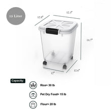 Load image into Gallery viewer, Rice Storage Container with Measuring Cup