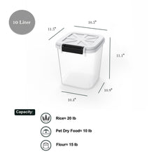 Load image into Gallery viewer, Rice Storage Container with Measuring Cup