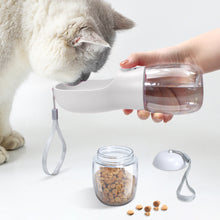 Load image into Gallery viewer, 2-in-1 Portable Dog Water Bottle with Food Container