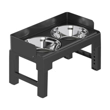 Load image into Gallery viewer, Elevated Dog Bowls with Adjustable Legs and Spill-Proof Semi-Encircling Baffle
