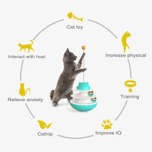 Load image into Gallery viewer, 2-Layer Track Tower Cat Toy with Cat Balls