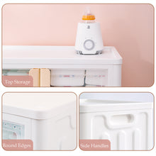 Load image into Gallery viewer, Folding and Stackable Container with Doors and Handles, Set of 2