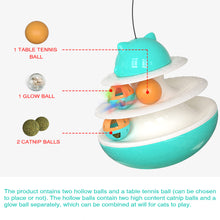 Load image into Gallery viewer, 2-Layer Track Tower Cat Toy with Cat Balls