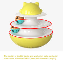Load image into Gallery viewer, 2-Layer Track Tower Cat Toy with Cat Balls