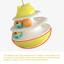 Load image into Gallery viewer, 2-Layer Track Tower Cat Toy with Cat Balls