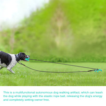 Load image into Gallery viewer, Dog Chew Ball Toy with Portable Tie-out Stick and Elastic Pull Rope Molar Ball