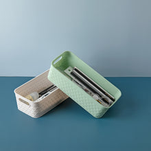 Load image into Gallery viewer, Desk Drawer Organizer, Set of 6, Off White