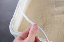 Load image into Gallery viewer, Food Storage Container with Measuring Cup, White & Gray