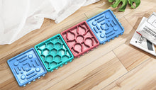 Load image into Gallery viewer, Pet Slow Treat Dispensing Mat Set ( 4-Plate) | Slow Feeder, Multi-color