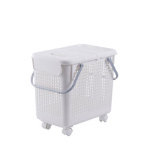 Load image into Gallery viewer, 2-in-1 Laundry Hamper and Basket Set, White