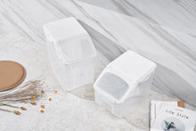 Load image into Gallery viewer, Food Storage Container with Measuring Cup, Clear & White