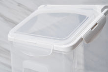 Load image into Gallery viewer, Food Storage Container with Measuring Cup, Clear & White