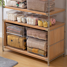 Load image into Gallery viewer, Storage Bin Organizer with Durable Lid and Latch, 17 Liter, Set of 4, Clear