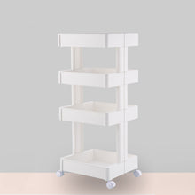 Load image into Gallery viewer, 4-Shelf Plastic Rolling Storage Cart