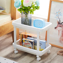 Load image into Gallery viewer, 4-Shelf Plastic Rolling Storage Cart
