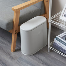 Load image into Gallery viewer, 8 Liter Slim Trash Can with Press Top Lid