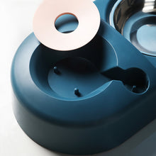 Load image into Gallery viewer, 2-in-1 Pet Feeder Set with Automatic Water Dispenser and Stainless Steel Bowl, for Puppy and Cat