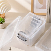 Load image into Gallery viewer, Storage Organizer Set of 1 QT, 2.5 QT and 4 QT Storage Containers with Lid, Set of 9, Clear
