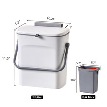 Load image into Gallery viewer, 8 Liter Wall-mounted Compost Bin
