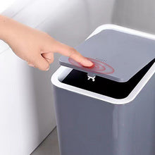 Load image into Gallery viewer, 10 Liter Slim Trash Can with Press Top Lid
