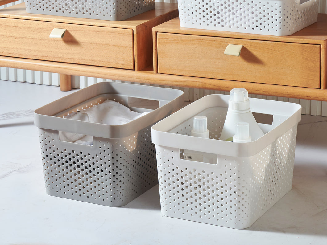 Lidded Storage Bin Organizer