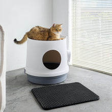Load image into Gallery viewer, Cat Litter Box with Scoop and Scratcher, Cat Litter Trapper Mat included

