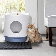 Load image into Gallery viewer, Cat Litter Box with Scoop and Scratcher, Cat Litter Trapper Mat included
