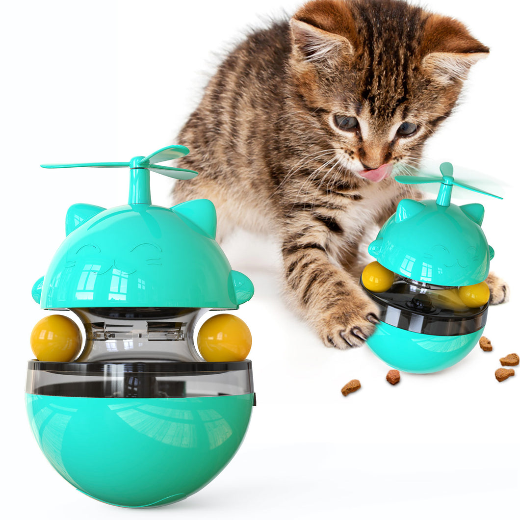 Interactive Cat Toy with Moving Balls