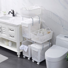 Load image into Gallery viewer, 2-in-1 Laundry Hamper and Basket Set, White
