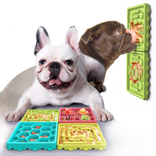 Load image into Gallery viewer, Pet Slow Treat Dispensing Mat Set ( 4-Plate) | Slow Feeder, Multi-color
