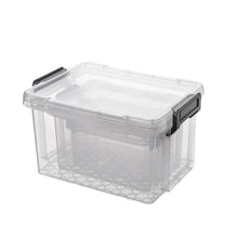 Load image into Gallery viewer, Storage Organizer Set of 1 QT, 2.5 QT and 4 QT Storage Containers with Lid, Set of 9, Clear
