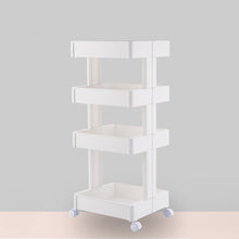 Load image into Gallery viewer, 4-Shelf Plastic Rolling Storage Cart
