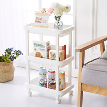 Load image into Gallery viewer, 4-Shelf Plastic Rolling Storage Cart
